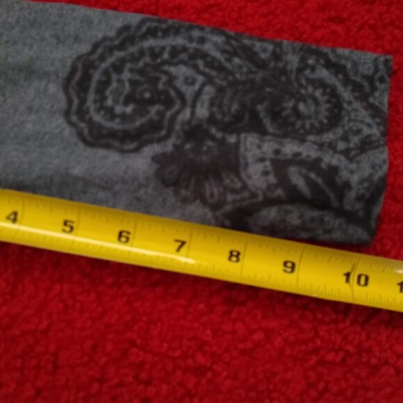 vintage y2k cozy soft grey floral boho print knit tunic dress NWOT - Picture 9 of 9